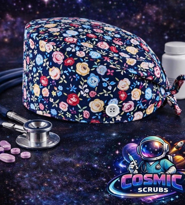 Flower Bomb Scrub Cap