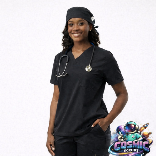 Black Scrub Cap