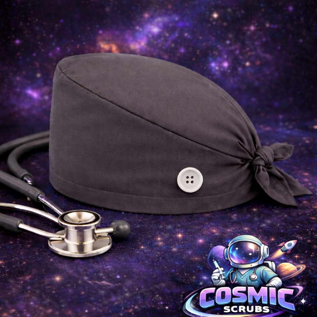 Charcoal Gray Scrub Cap