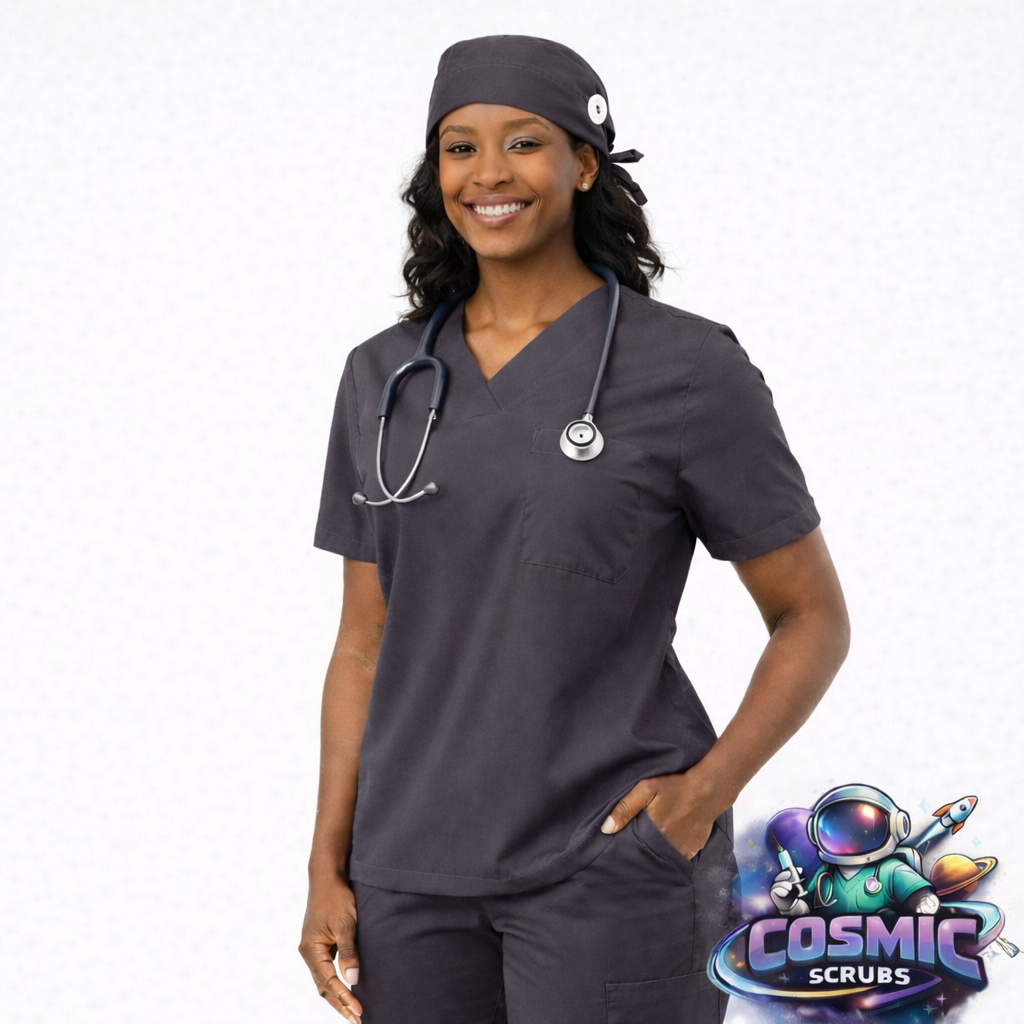 Charcoal Gray Scrub Cap